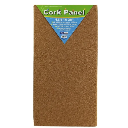 Flipside Bulletin<Cork Panel, 2' x 1', 5/Carton (37012)