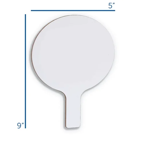 Flipside Dry Erase<Dry Erase Answer Paddle, 9" x 5", 2/Bundle (10036)