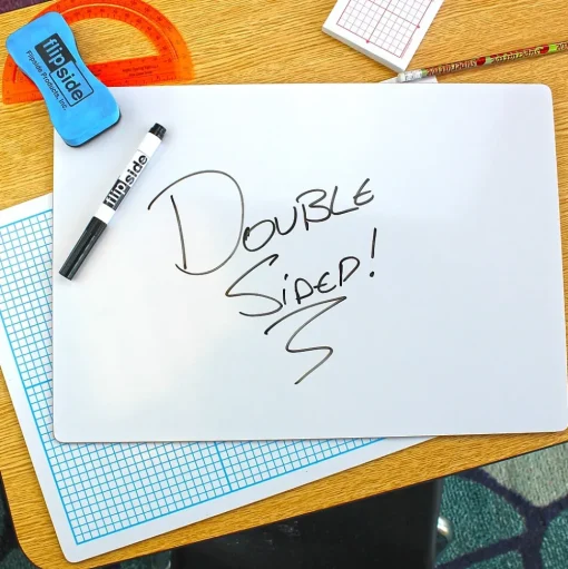 Flipside Dry Erase<Dry Erase Base Ten Grid Boards, 12/Pack (11261)