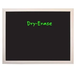 Flipside Dry Erase<Dry-Erase Blackboard, Wood Frame, 18" x 24" (17920)