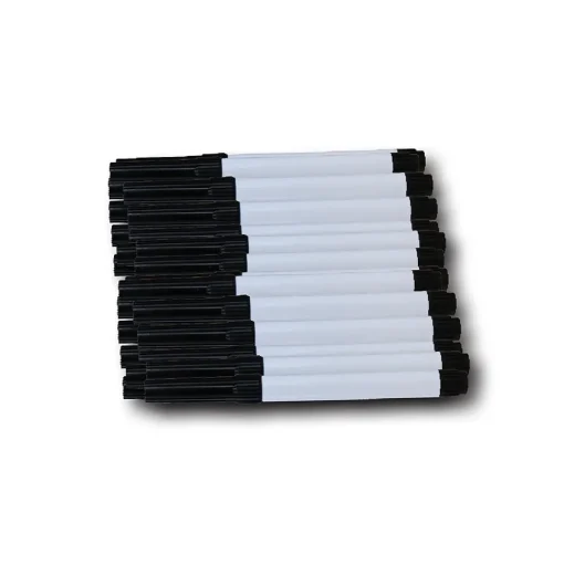 Flipside Dry Erase<Dry-Erase Marker, Fine Point, Black, 24/Carton (32008)