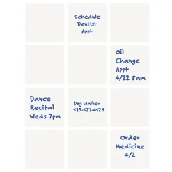 Flipside Dry Erase<Dry-Erase Sticky Note, 5" x 5", Dozen (91155)