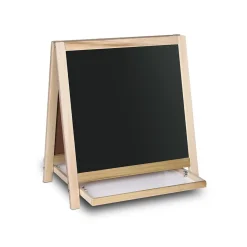 Flipside Dry Erase<Dry-Erase Two-Sided Easel, Wood Frame, 19.5" x 18" (17406)