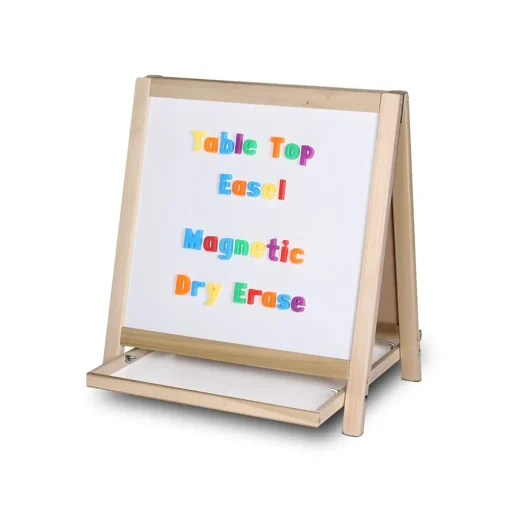 Flipside Dry Erase<Dry-Erase Two-Sided Easel, Wood Frame, 19.5" x 18" (17406)