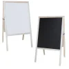 Flipside Dry Erase<Dry-Erase/Chalkboard Marquee Easel, 42", White/Black/Natural Wood (31200)