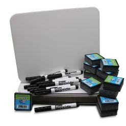 Flipside Dry Erase<Magnetic Class Pack Dry-Erase Whiteboard, 9" x 12" (FLP21004)