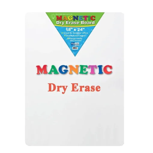 Flipside Dry Erase<Magnetic Dry-Erase Whiteboard, 18" x 24" (FLP10026)