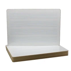 Flipside Dry Erase<Music Staff Dry-Erase Mobile Whiteboard, 11" x 16", 12/Pack (11267)