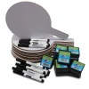 Flipside Dry Erase<Oval Dry-Erase Paddle, Eraser, and Pen Class Pack, 36/Set (11232)