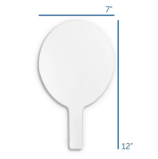 Flipside Dry Erase<Oval Dry-Erase Paddle, Eraser, and Pen Class Pack, 36/Set (11232)