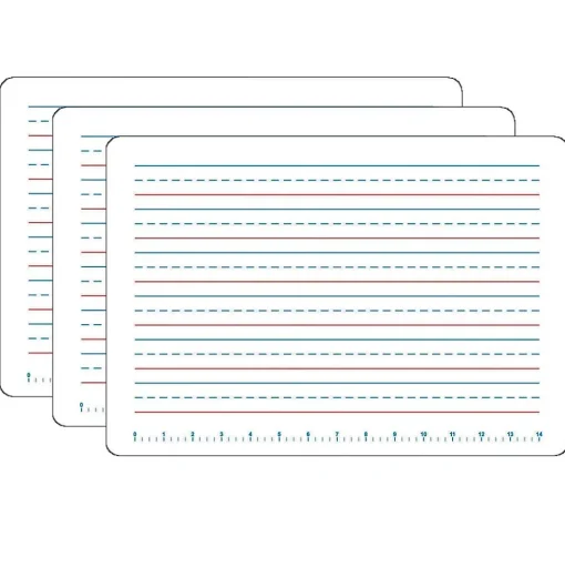Flipside Dry Erase<Primary Handwriting Dry Erase Whiteboard, 11" x 16", 3/Bundle (FLP11165-3)