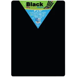 Flipside Dry Erase<Products Black Melamine Mobile Dry-Erase Whiteboard, 9" x 12", Pack of 4 (FLP40065-4)
