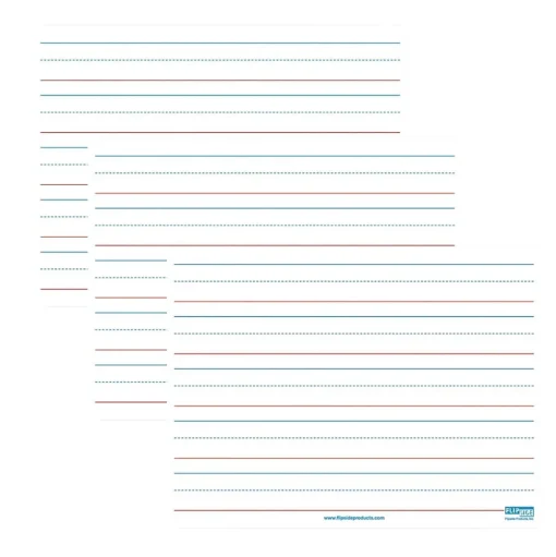 Flipside Dry Erase<Products Magnetic Dry-Erase Whiteboard, Two-Sided Ruled/Blank, 9" x 12", Pack of 3 (FLP10076-3)