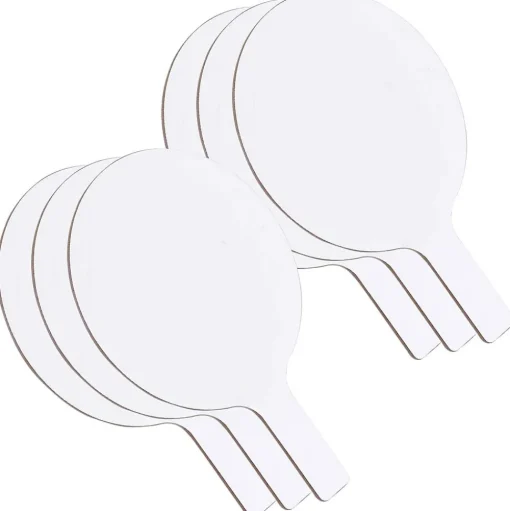 Flipside Dry Erase<Products Oval Dry Erase Answer Paddles, 7" x 12", Pack of 6 (FLP10032-6)