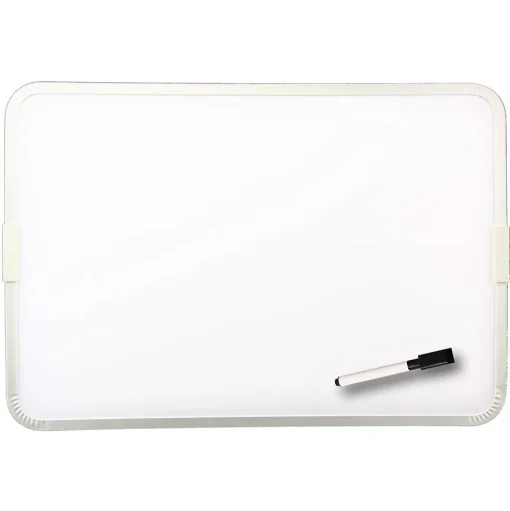 Flipside Dry Erase<Products 2-Sided Magnetic Plastic Dry-Erase Whiteboard, Aluminum Framed, 12" x 17.5", Pack of 3 (FLP18232-3)
