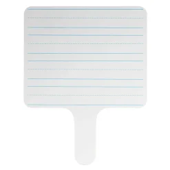 Flipside Dry Erase<Products Two-sided Rectangular, Lined/Blank Dry Erase Writing Paddle, 7.75" x 10", Pack of 6 (FLP18002-6)