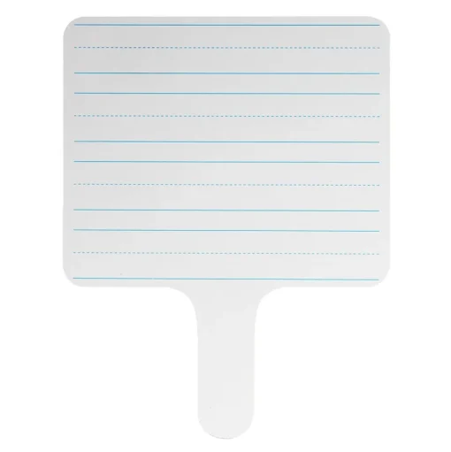 Flipside Dry Erase<Products Two-sided Rectangular, Lined/Blank Dry Erase Writing Paddle, 7.75" x 10", Pack of 6 (FLP18002-6)