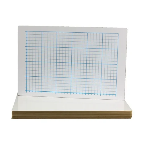 Flipside Dry Erase<Quadrant Grid Dry-Erase Whiteboard, 1' x 1.5', 12/Pack (22012)