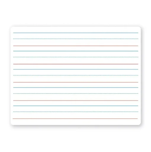 Flipside Dry Erase<Two-Sided Lined Dry-Erase Whiteboard, 9" x 12" (10034)