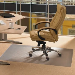 Floortex Chair Mats<Advantagemat Carpet Chair Mat, 30" x 48", Designed for Low-Pile Carpet, Clear PVC (FC1175120EV)