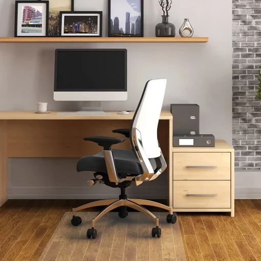 Floortex Chair Mats<Advantagemat Hard Floor Chair Mat, 45" x 53", Clear PVC (FRPF1213425EV)
