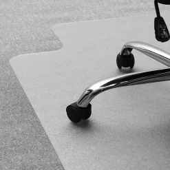 Floortex Chair Mats<Cleartex Unomat Carpet & Hard Floor Chair Mat with Lip, 35" x 47", Low-Pile, Clear (128920LRA)