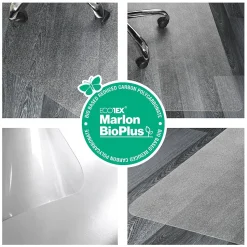 Floortex Chair Mats<Ecotex BioPlus Hard Floor Chair Mat, 29" x 47", Clear Bio Based Polycarbonate (NCCMFLBS0001)