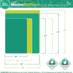 Floortex Chair Mats<Ecotex BioPlus Hard Floor Chair Mat, 29" x 47", Clear Bio Based Polycarbonate (NCCMFLBS0001)