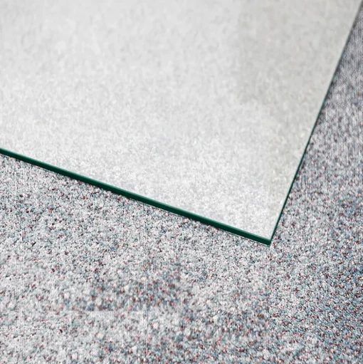 Floortex Chair Mats<Glaciermat Carpet & Hard Floor Chair Mat, 36" x 42", Crystal Clear Glass (FC123642EG)