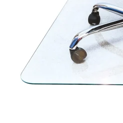 Floortex Chair Mats<Glaciermat Carpet & Hard Floor Chair Mat, 36" x 40", Crystal Clear Glass (NCCMFLGL0012)