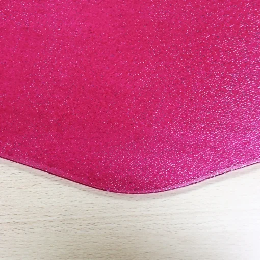 Floortex Chair Mats<9Mat Hard Floor Gaming Chair Mat, 38" x 39", Pink Polycarbonate (FC121001009RC)