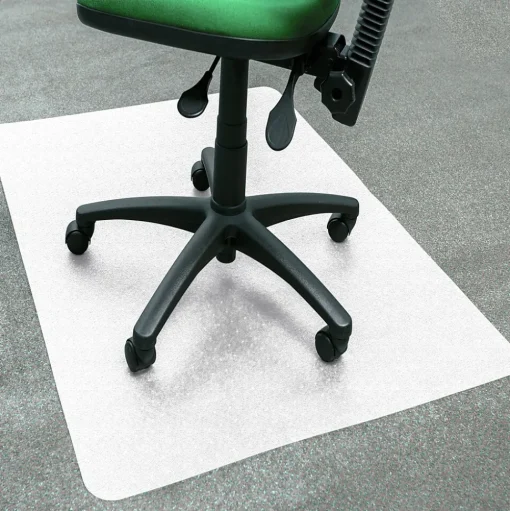 Floortex Chair Mats<Revolutionmat Carpet Chair Mat, 46" x 57", Designed for Low-Pile Carpet, Translucent Polypropylene (NCMFLLGC0004)