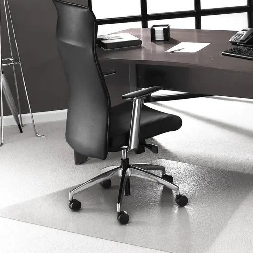 Floortex Chair Mats<Ultimat Carpet Chair Mat, 48" x 60", Designed for Low/Medium-Pile Carpet, Clear Polycarbonate (1115023TR)