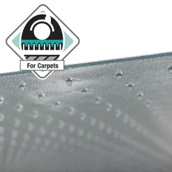 Floortex Chair Mats<Ultimat Carpet Chair Mat, 48" x 60", Designed for Low/Medium-Pile Carpet, Clear Polycarbonate (1115023TR)