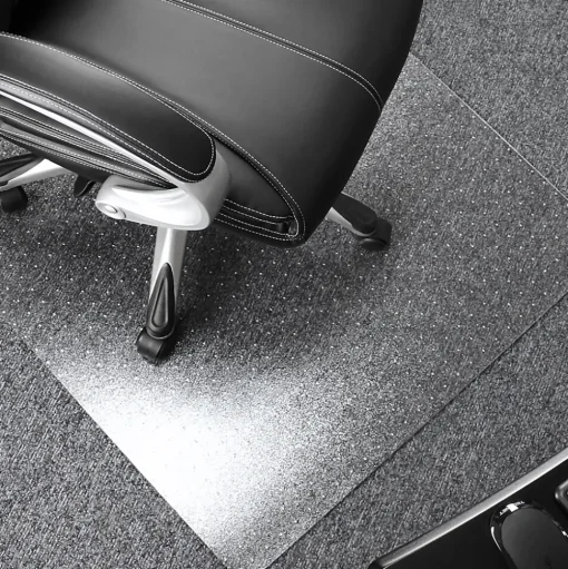 Floortex Chair Mats<Ultimat Carpet Chair Mat, 30" x 47", Designed for Medium-Pile Carpet, Clear Polycarbonate (11197523ER)