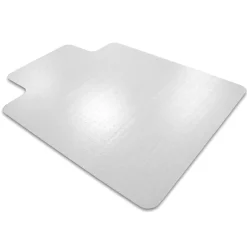Floortex Chair Mats<Ultimat Carpet Chair Mat with Lip, 48" x 60", Designed for Medium-Pile Carpet, Clear Polycarbonate (1115227LR)