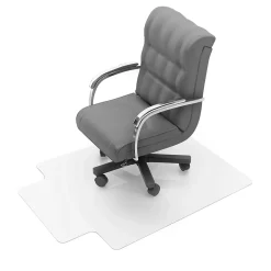 Floortex Chair Mats<Ultimat Carpet Chair Mat with Lip, 48" x 60", Designed for Medium-Pile Carpet, Clear Polycarbonate (1115227LR)