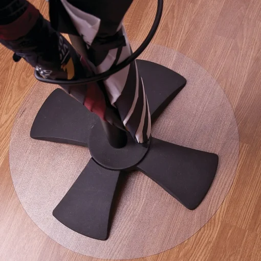 Floortex Chair Mats<Ultimat Floor Mat, 24" Diameter, Designed for Medium-Pile Carpet, Clear Polycarbonate (126020RR)