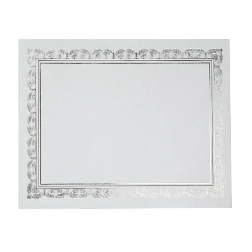 Gartner Studios Awards & Certificates<Certificates, 8.5" x 11", White/Silver, 15/Pack (74938)