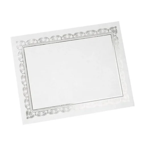 Gartner Studios Awards & Certificates<Certificates, 8.5" x 11", White/Silver, 15/Pack (74938)