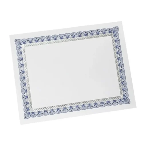 Gartner Studios Awards & Certificates<Certificates, 8.5" x 11", White/Blue/Silver, 15/Pack (36005-S)