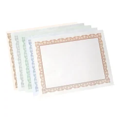 Gartner Studios Awards & Certificates<Variety Pack Certificates, 8.5" x 11", Assorted Colors, 100/Pack (35741)