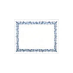 Geographics Awards & Certificates<Achievement Certificates, 8.5" x 11", Blue/White, 25/Pack (GEO39087)