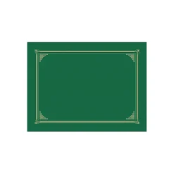Geographics Awards & Certificates<Certificate Holders, 8.5" x 11", Green Metallic, 6/Pack (GEO47399)