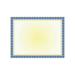 Geographics Awards & Certificates<Kensington Graduation Certificates, 8.5" x 11", Blue and Gold, 15/Pack (48673)