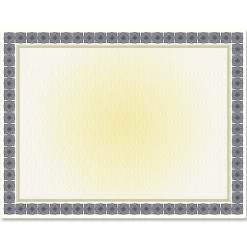 Geographics Awards & Certificates<Kensington Graduation Certificates, 8.5" x 11", Blue and Gold, 15/Pack (48673)