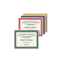 Geographics Awards & Certificates<Traditional Graduation Certificates, 8.5" x 11", Multicolor, 40/Pack (48669)