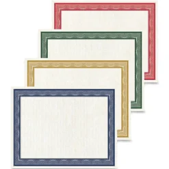 Geographics Awards & Certificates<Traditional Graduation Certificates, 8.5" x 11", Multicolor, 40/Pack (48669)