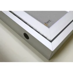 Ghent Bulletin<24" H x 18" W Enclosed Vinyl Bulletin Board with Satin Frame, 1 Door (PA12418VX-193)