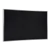 Ghent Bulletin<4' H x 6' W Recycled Bulletin Board with Aluminum Frame, Black (ATR46-BK)